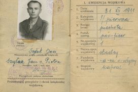 Fragment książeczki wojskowej.