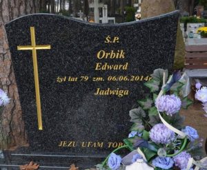 Grób Edwarda Orbika na cmentarzu w Augustowie.