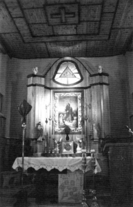 5. Ołtarz główny św. Rocha w kościele pw. św. Rocha w Krasnymborze (w zbiorach ROBiDZ Białystok).