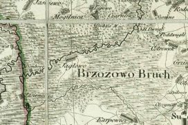 Mapa Prus Nowowschodnich Textora-Sotzmana 1808 - fragment