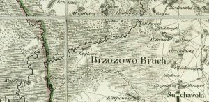 Mapa Prus Nowowschodnich Textora-Sotzmana 1808 - fragment