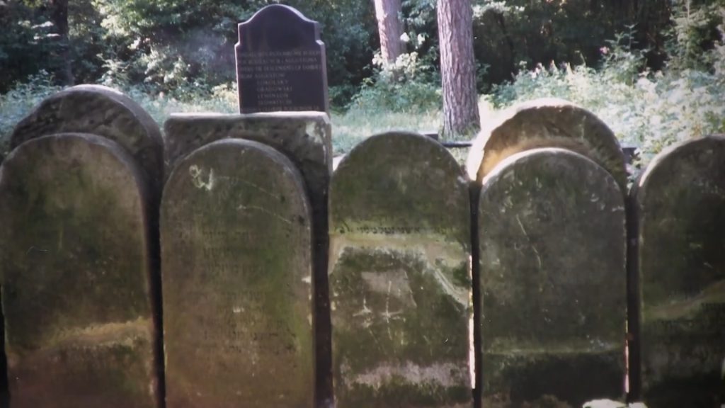 Macewy na dawnym cmentarzu żydowskim w Augustowie - stan pierwotny. Fot. Naomi Zeavin