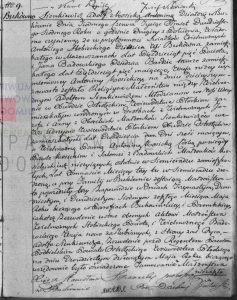 Syn Adolf żeni się w 1827 r. z Antonina Kosicką w miejscowości Bukówno w pobliżu Grotek.