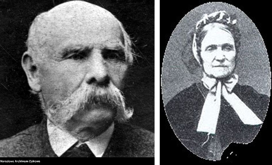 Józef Paweł Ksawery Sienkiewicz i Stefania Sienkiewicz z d. Cieciszowska. Źródło – Narodowe Archiwum Cyfrowe