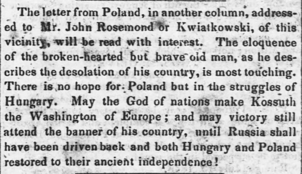The Weekly Standard, środa, 1 sierpnia 1849 r.