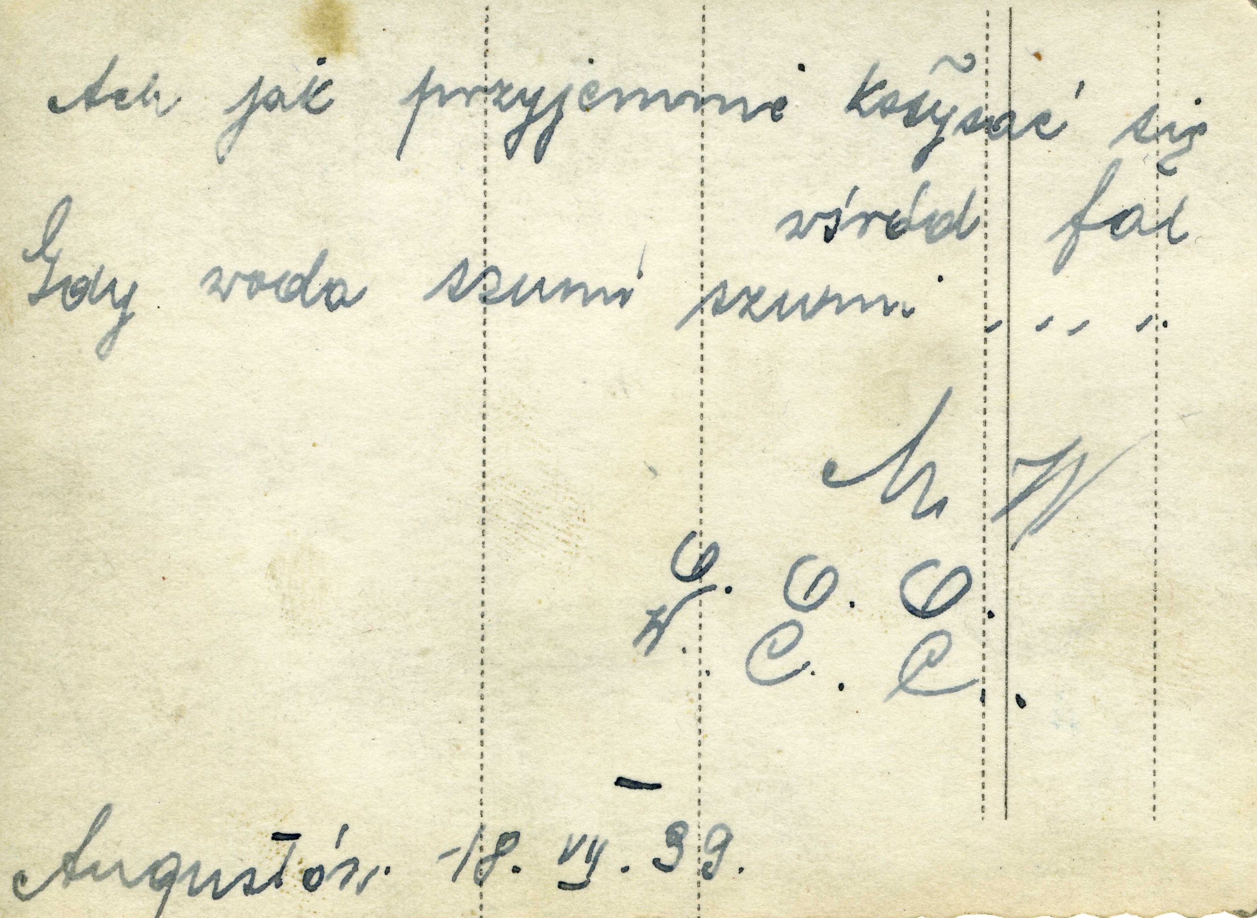 Bolesław Orłowski, Augustów 18.07.1939 r.