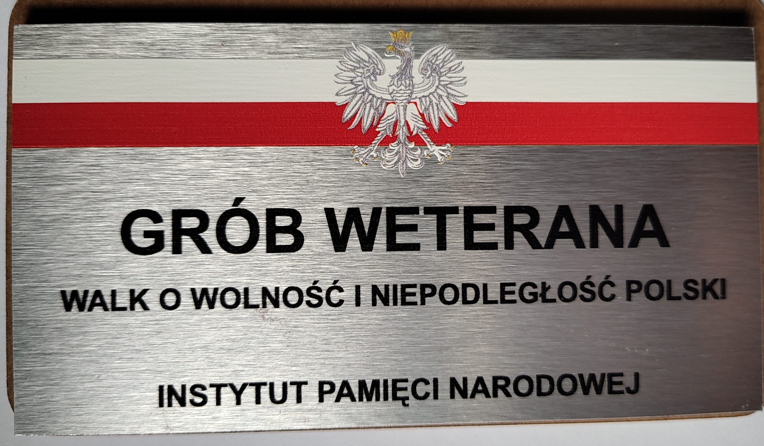 Tabliczka "Grób Weterana"
