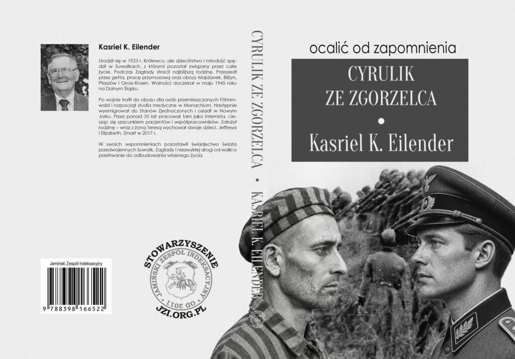 Okładka wspomnień Kasriela Eilendera, która wkrótce ukaże się nakładem JZI