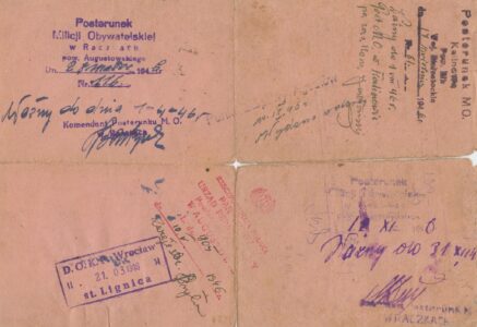 Rewers zaświadczenia repatrianta. Rewers zaświadczenia repatrianta.