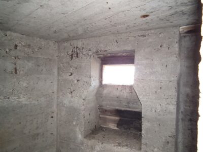 The interior of the shelter No. 3. Wnętrze schronu nr 3.