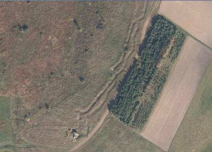 Schron nr 3. Widoczne transzeje. Schron nr 3. Widoczne transzeje.