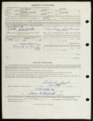 Przysięga wierności Ludwika Janika z 1957 r., źródło: FamilySearch Przysięga wierności Ludwika Janika z 1957 r., źródło: FamilySearch