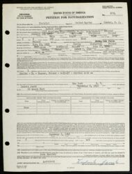 Podanie o naturalizację Ludwika Janika z 1948 r., źródło: FamilySearch Podanie o naturalizację Ludwika Janika z 1948 r., źródło: FamilySearch