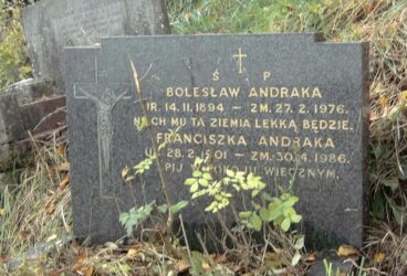 Nagrobek Franciszki i Bolesława Andraków w Bristolu Nagrobek Franciszki i Bolesława Andraków w Bristolu