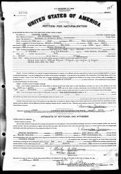 Charles Jerome - petycja naturalizacyjna Charles Jerome - petycja naturalizacyjna