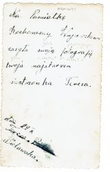 Tylna strona zdjęcia ślubnego Teresy Pastewskiej i Konrada Bielawskiego Tylna strona zdjęcia ślubnego Teresy Pastewskiej i Konrada Bielawskiego