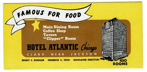 Suszka z hotelu, w którym pracował Charles Jerome Suszka z hotelu, w którym pracował Charles Jerome