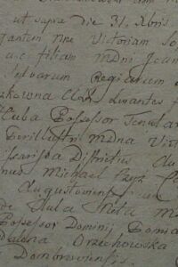 Akt chrztu Wiktorii Zofii Ballogh, Białobrzegi par. Augustów, grudzień 1821 roku