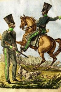 Strażnik (na koniu) oraz strzelec