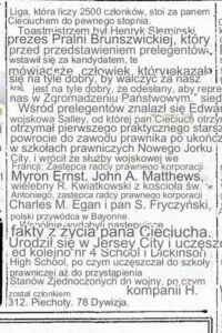 Aleksander Cieciuch jako gość honorowy na bankiecie w 1914 r.