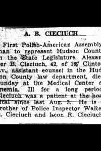 Nekrolog Aleksandra Cieciucha; 1939 r.